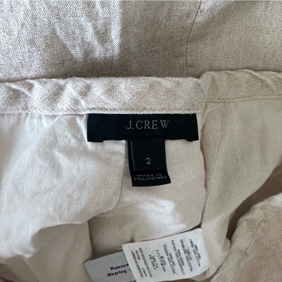 J Crew metallic linen skirt - Picture 7 of 7